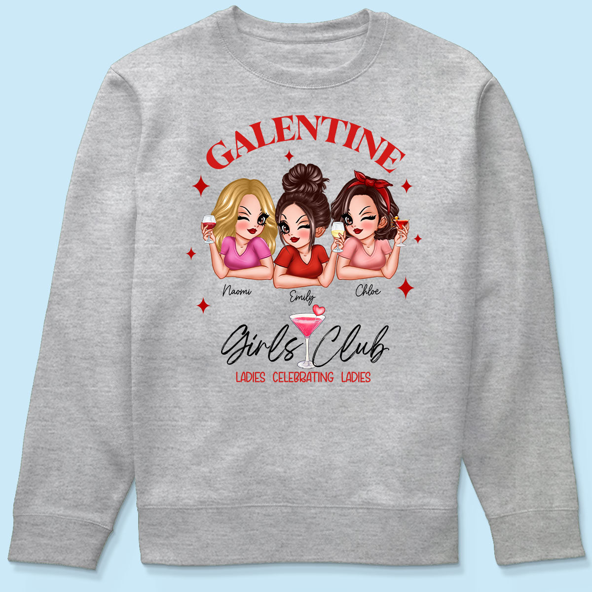 Galentine Girls Club Pretty Girls Personalized Shirt,  Shirt, Social Club, Besties Gift