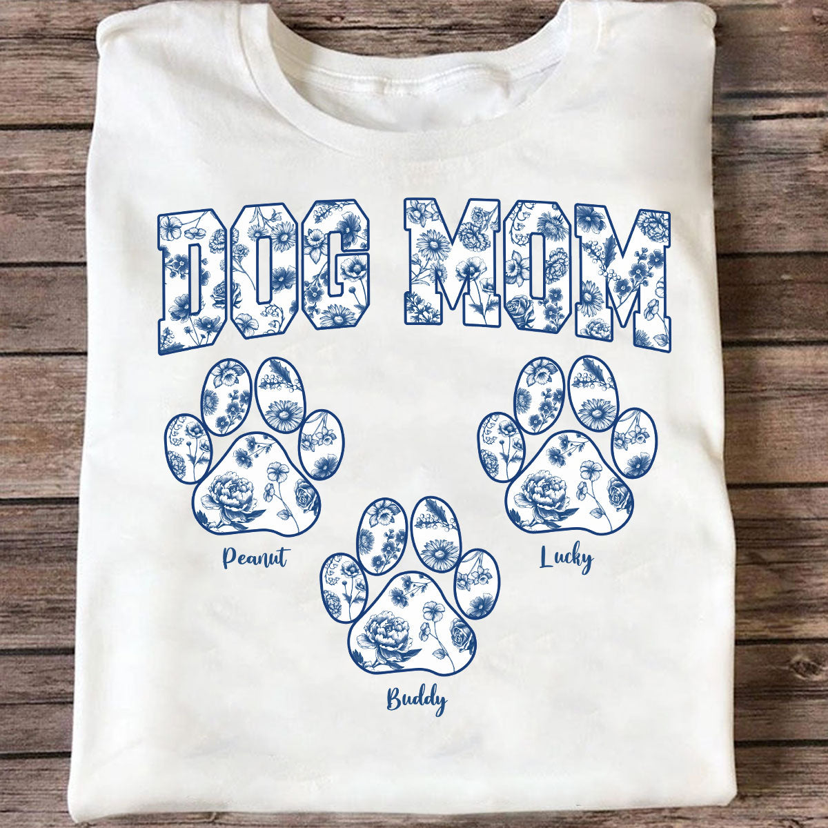 Dog Mom Chinoiserie Coquette Personalized Shirt, Gift for Dog Lovers
