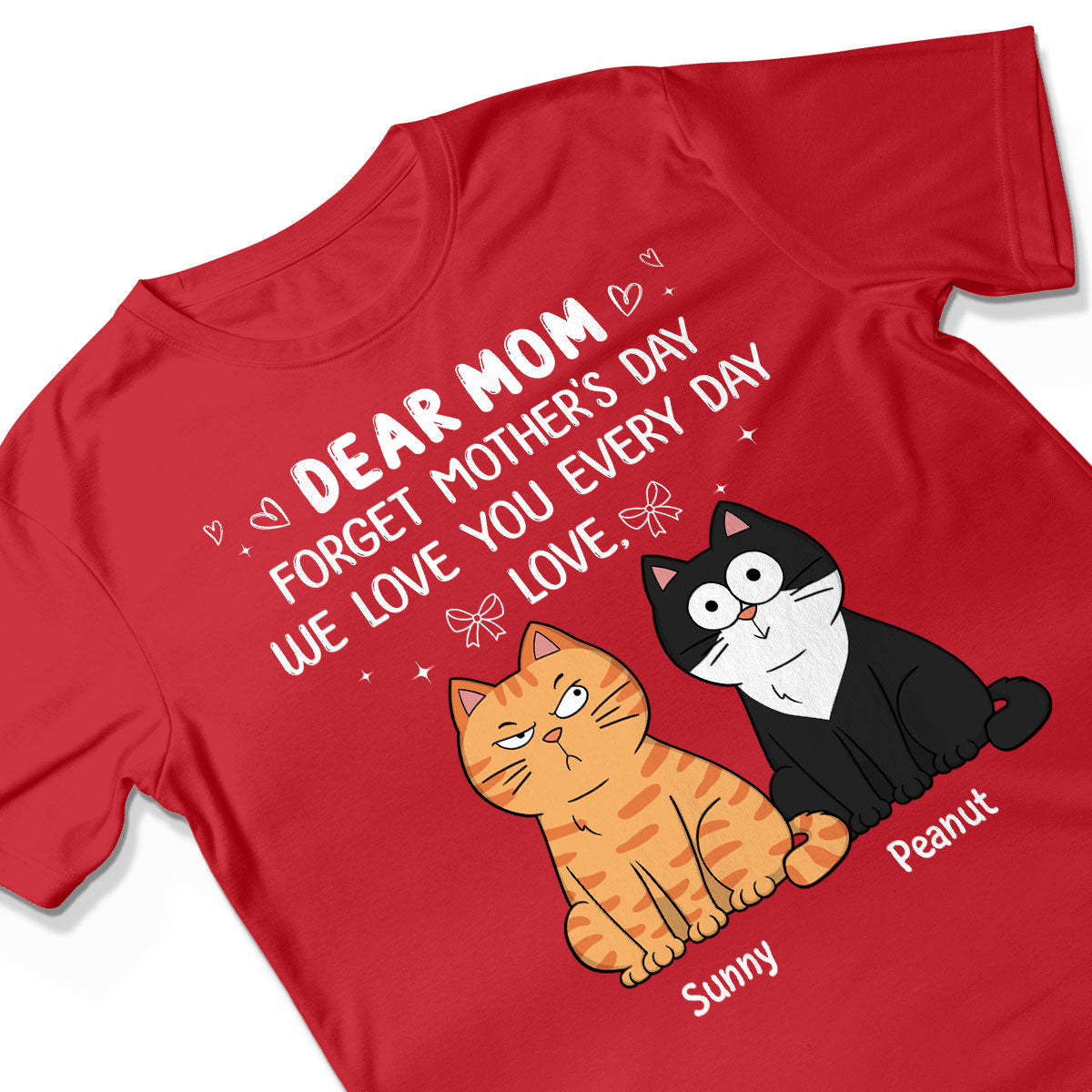 Forget Mother's Day We Love You Every Day Gift For Cat Lover Personalized Shirt