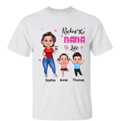 Rockin‘ Grandma Life Pretty Happy Doll Personalized Shirt