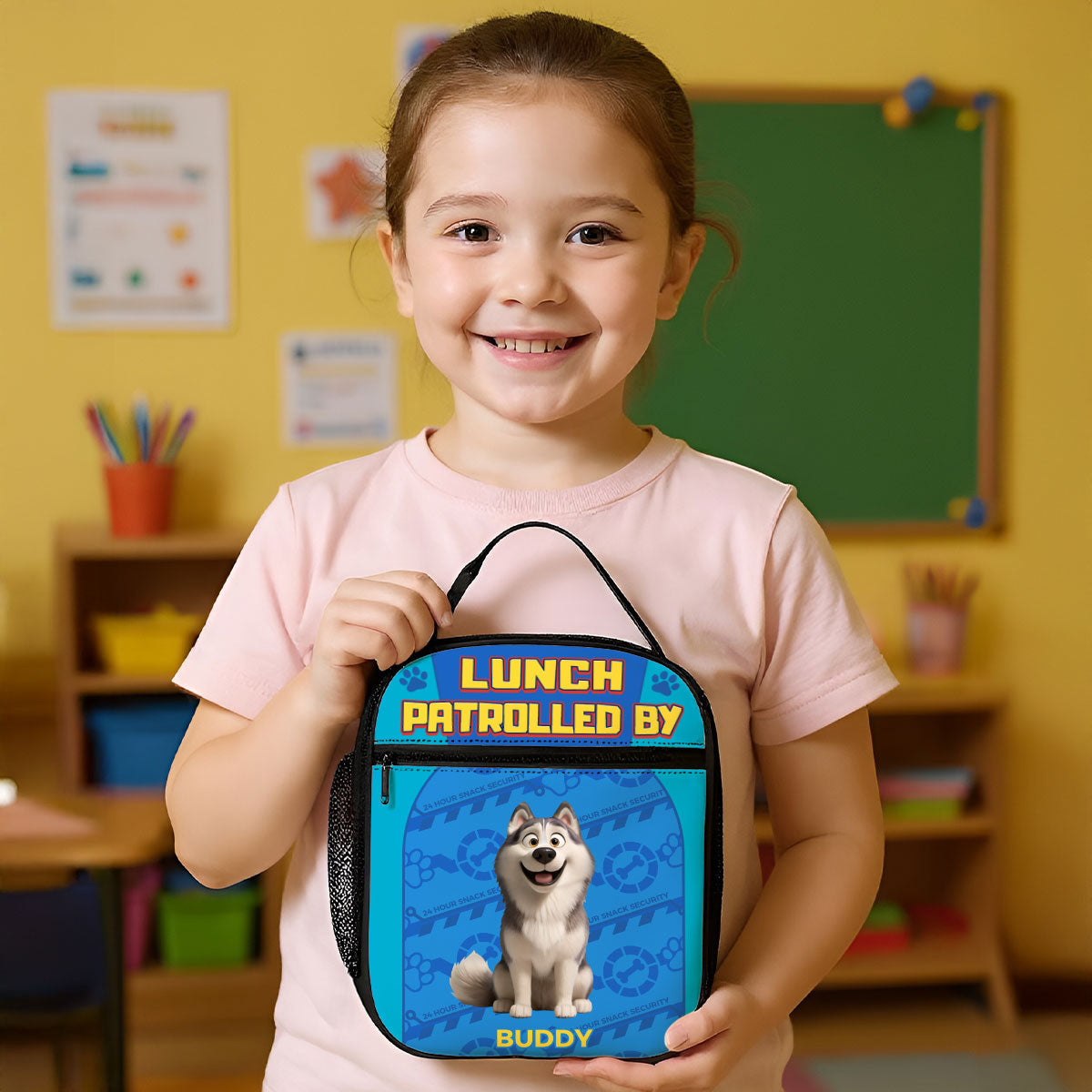 Lunched Patrolled by Dogs Personalized Insulated Lunch Bag for Kids, Back to School Gift for Kids