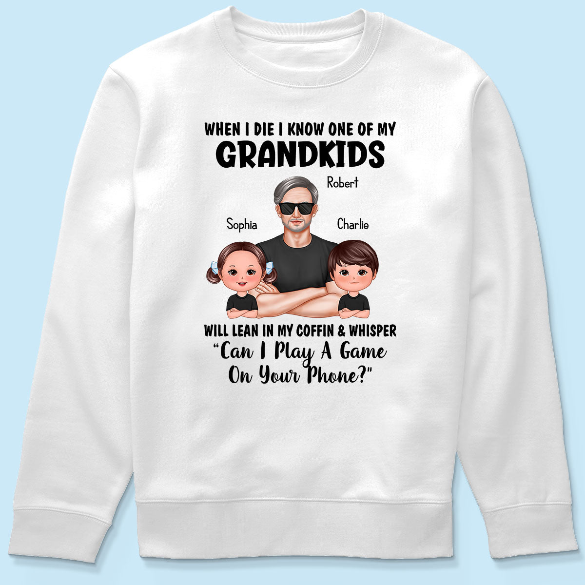 Funny Shirt For Grandpa Man And Kids Personalized Shirt