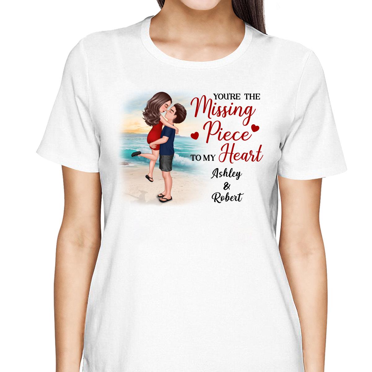 Couple Kissing On The Beach Personalized Shirt
