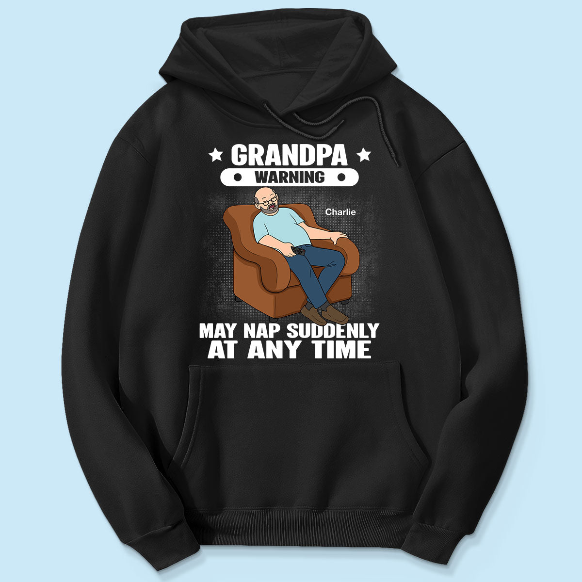 Grandpa Warning May Nap Suddenly At Any Time Funny Gift For Husband Dad Grandpa Personalized Shirt