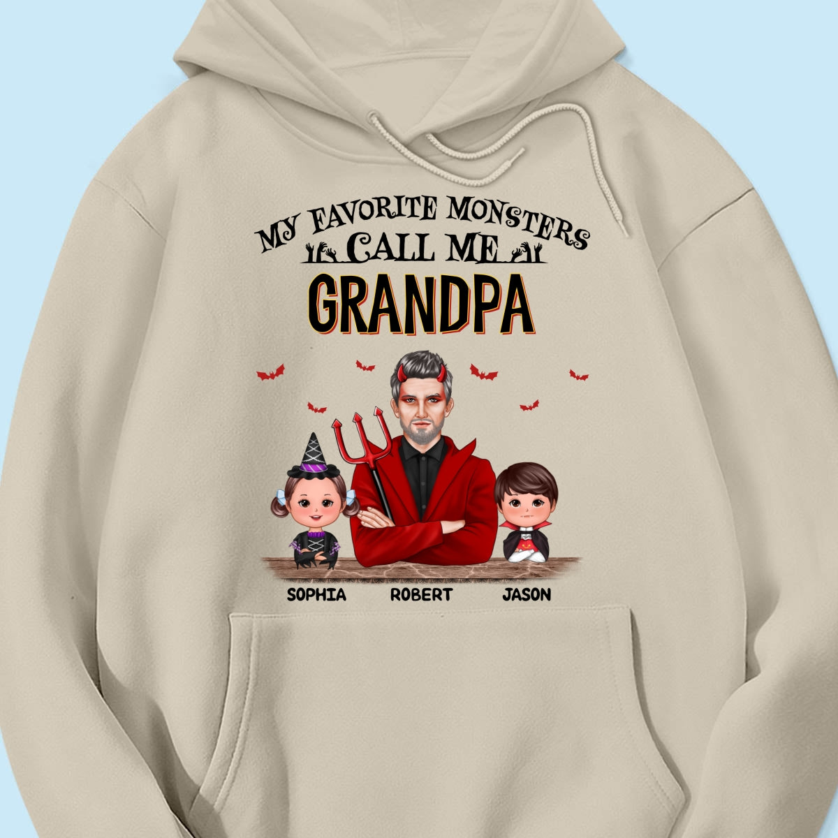 Halloween Favorite Monsters Call Me Dad Grandpa Personalized Shirt