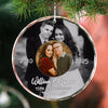 Personalized Wedding Anniversary Glass Ornament with Then and Now Photos, Custom Golden/Silver Anniversary Keepsake, Gift for Parents Grandparents