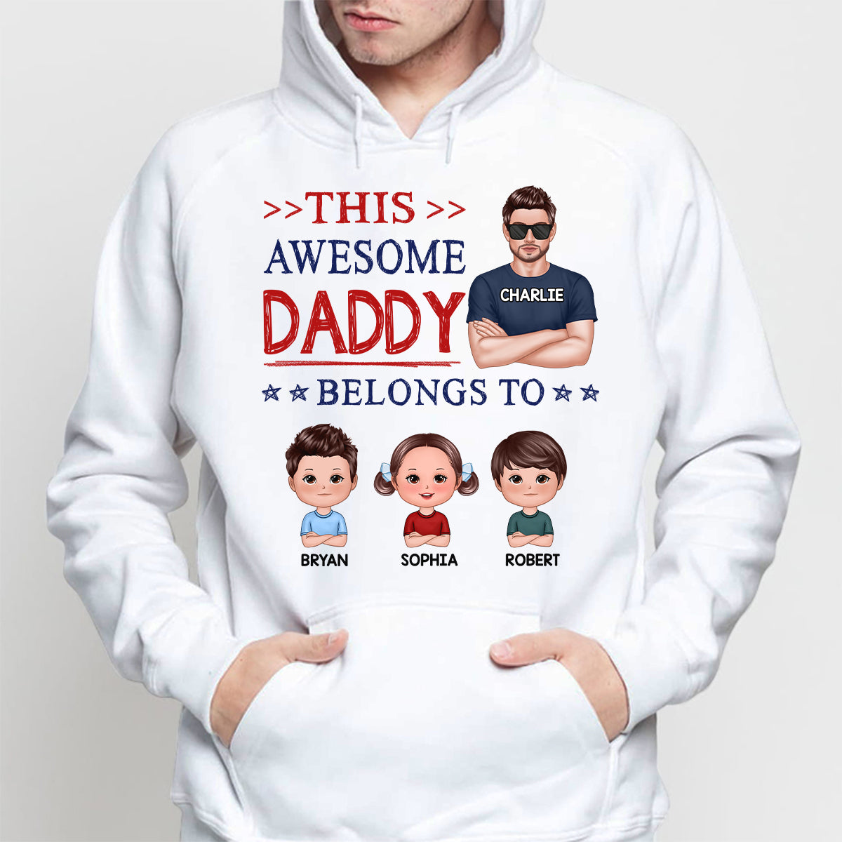 This Awesome Daddy Grandpa Belongs To Doll Cute Kids Personalized Shirt