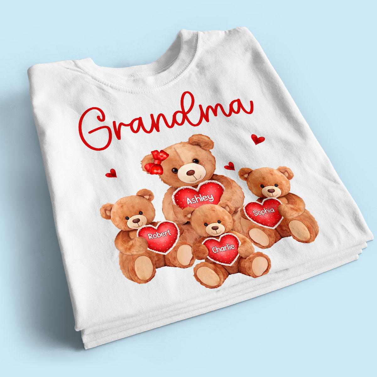 Grandma Mom Auntie Bear Personalized Shirt