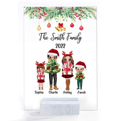 Christmas Family Standing Personalized Acrylic Plaque