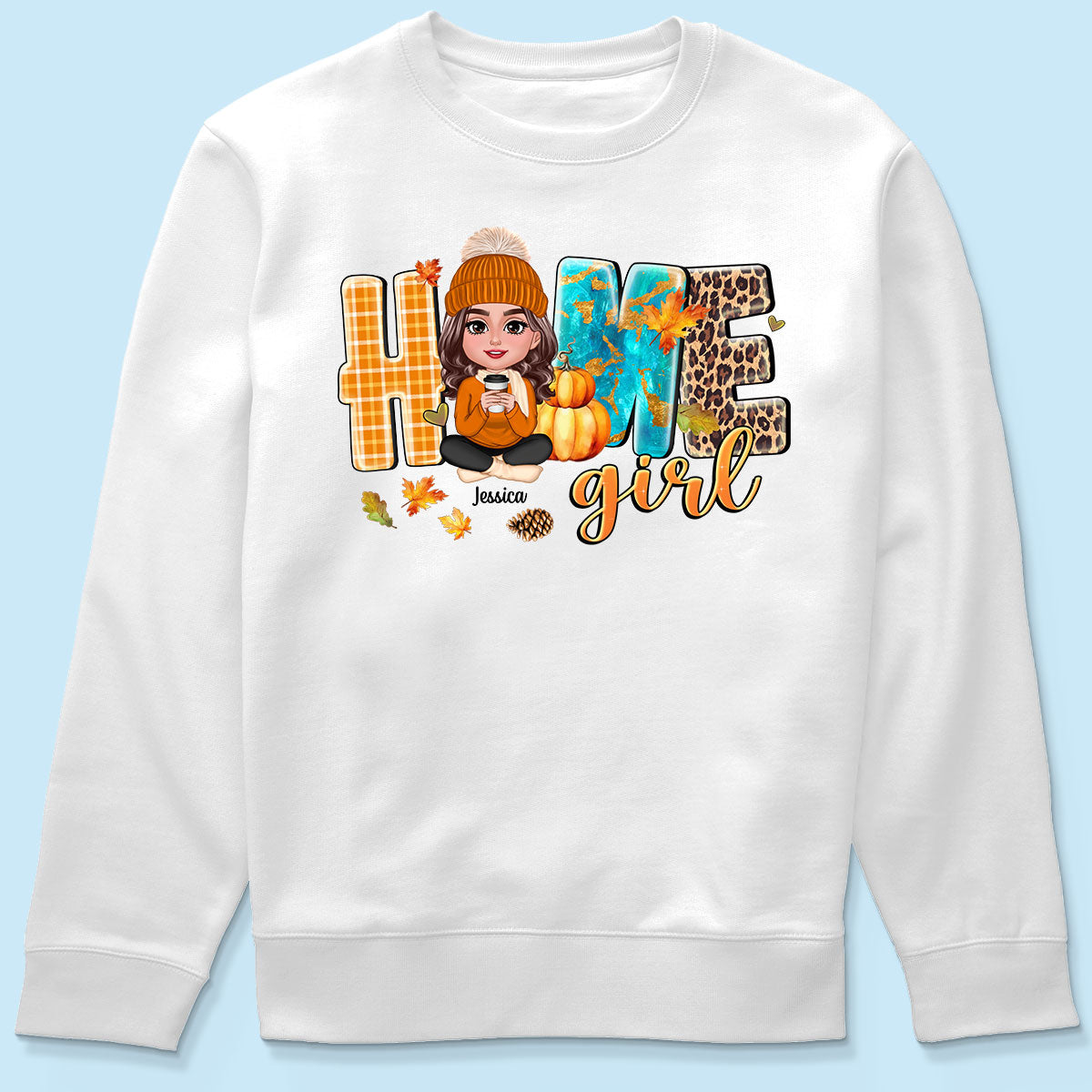 Home Girl Fall Cozy Season Personalized Shirt