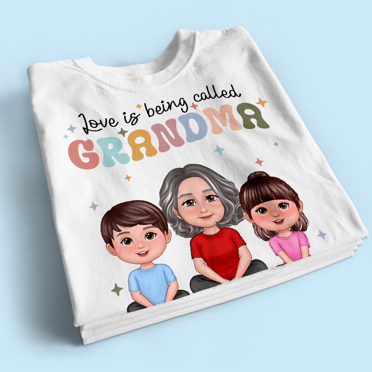 Love Being Called Grandma Retro Style Personalized Shirt