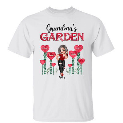 Grandma‘s Heart Garden Pretty Women Personalized Shirt