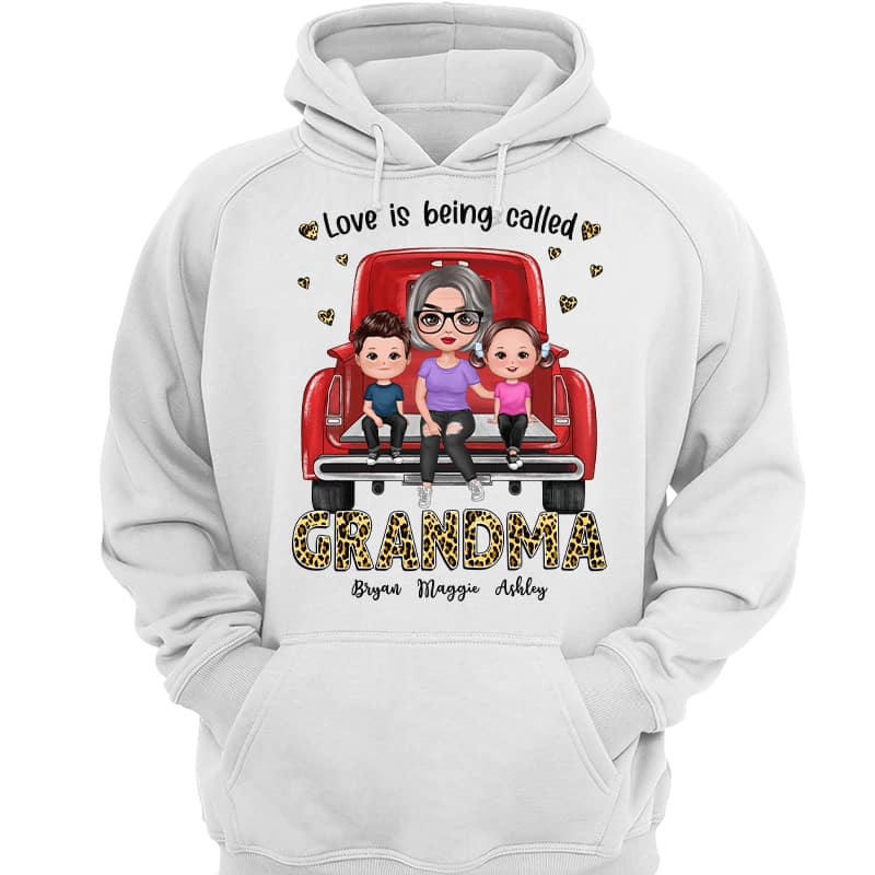 Love Being Called Grandma Leopard Truck Personalized Shirt