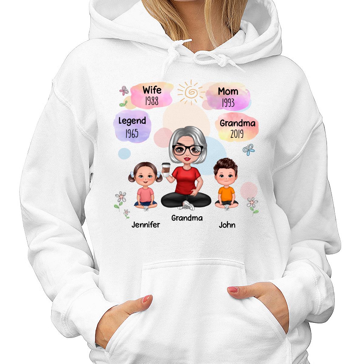 Doll Grandma Grandkids Legend Personalized Shirt