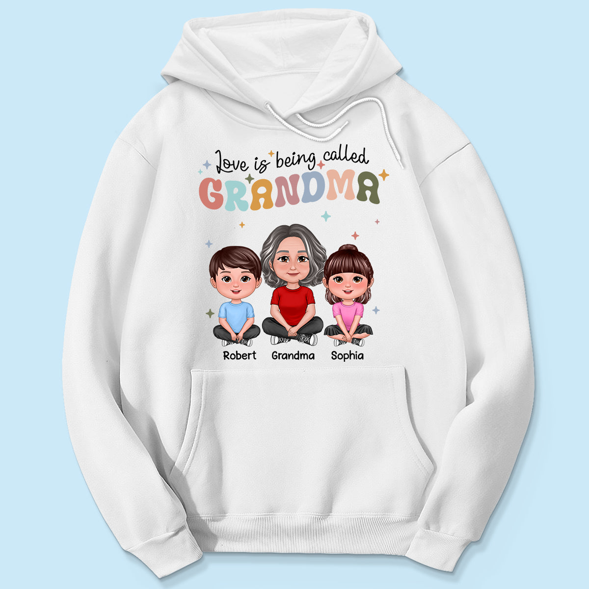 Love Being Called Grandma Retro Style Personalized Shirt