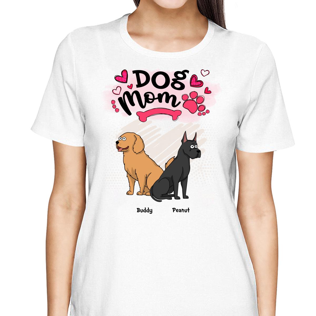 Dog Mom Doodle Funny Cartoon Dogs Personalized Sweatshirt