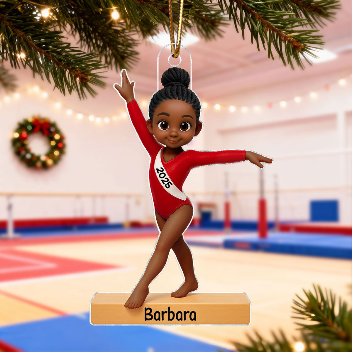 Little Sports Star - Figure Skating - Personalized Acrylic Ornament - Christmas Gift for Son, Daughter, Grandson, Granddaughter