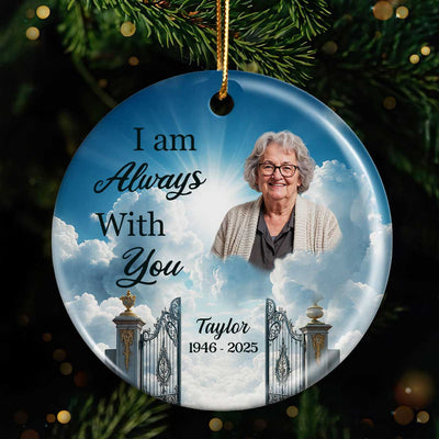 Golden Gate to Heaven Memorial Personalized Ceramic Ornament, Sympathy Remembrance Keepsake