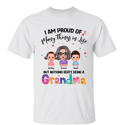 Nothing Beats Being A Grandma Doll Woman With Kids Personalized Shirt