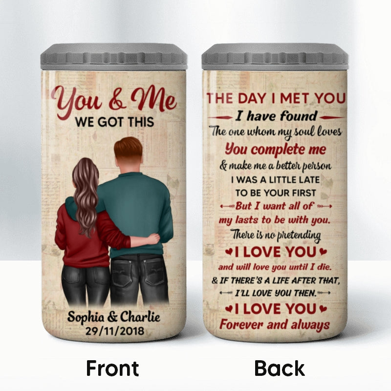 Couple We Got This Multi Use Tumbler Personalized 4 In 1 Can Cooler Gift For Him Gift For Her