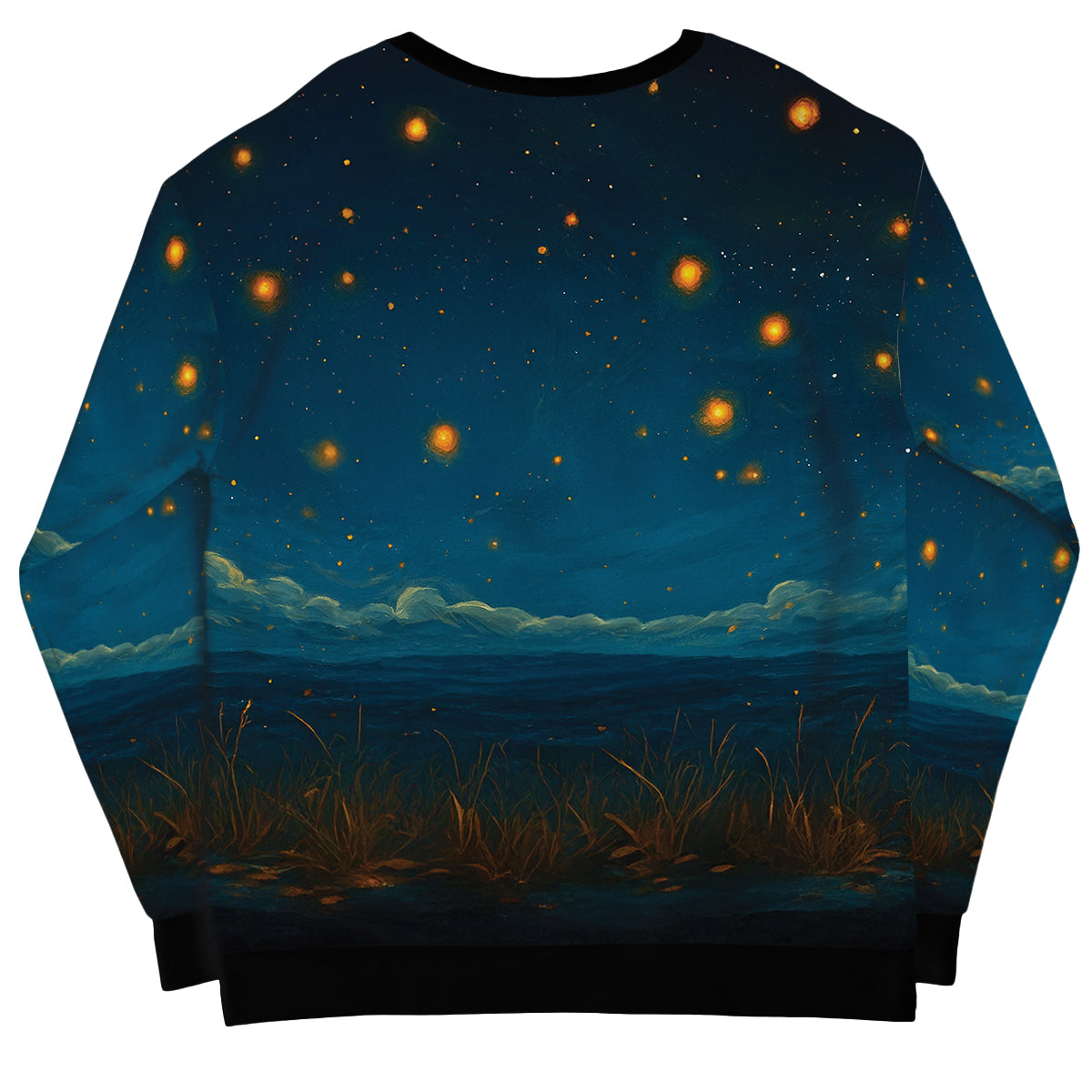 Halloween Cats Sitting in a Starry Night Personalized 3D Sweatshirt, Halloween Costume for Cat Lovers