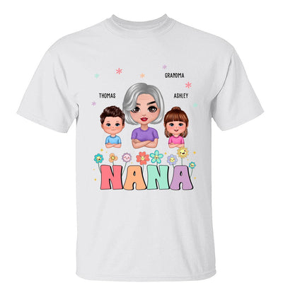 Grandma And Grandkids Personalized Shirt