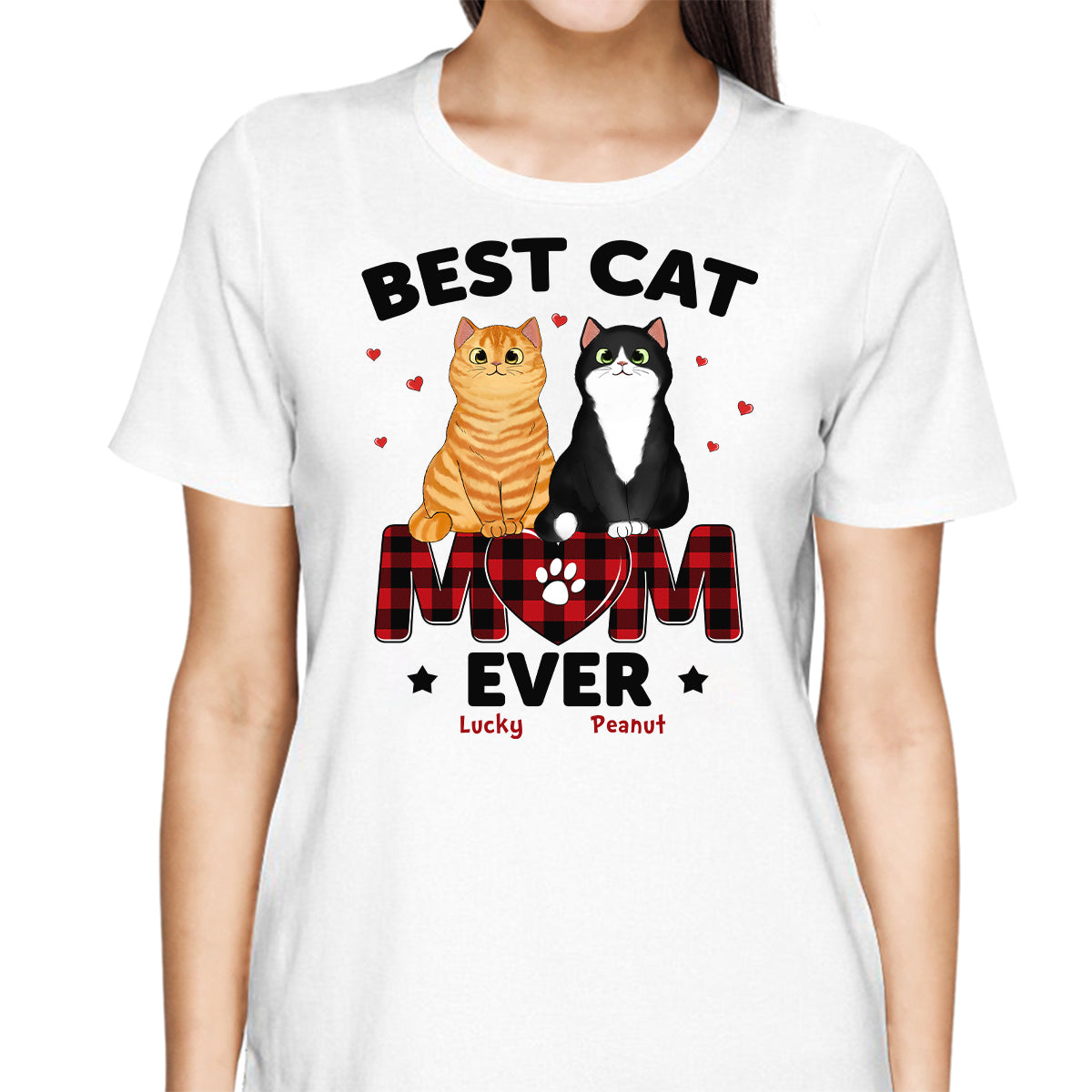 Best Cat Mom Ever Personalized Shirt