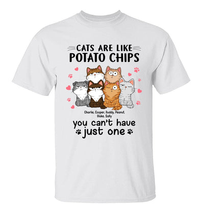 Cats Are Like Potato Chips Personalized Shirt