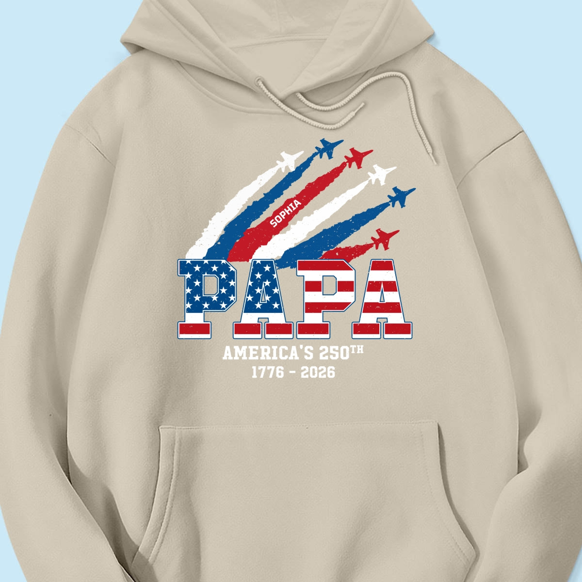 Proud Dad Grandpa Grandma Nation Flag American 250th Anniversary - Personalized Shirt - Matching Patriotic Shirt For Grandpa, Grandma, 250 Years Of Freedom Celebration