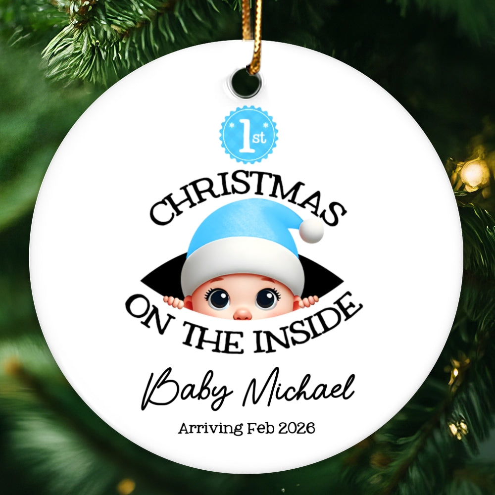 Baby's First Christmas - Personalized Ornament - New Year Gift For Expecting Parents