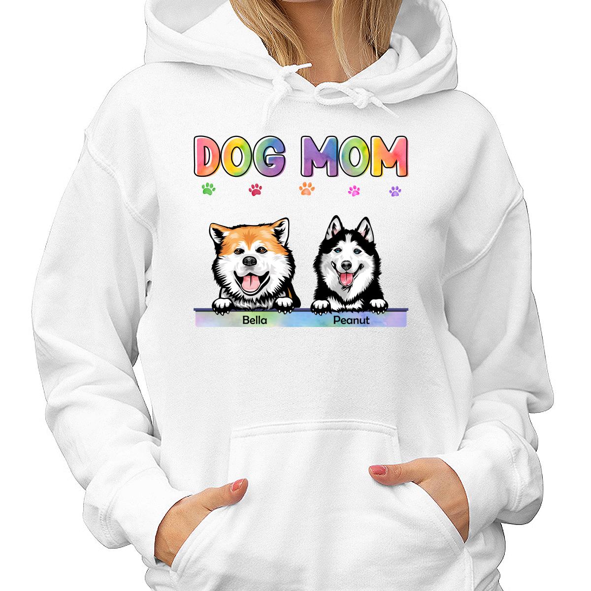 Dog Cat Mom Bright Color Gift For Pet Lover Personalized Shirt