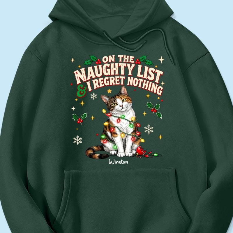 Meowy Catmas Bossy Cat Portrait From Your Photo - Personalized Shirt - Funny Festive Christmas Gift For Cat Lovers