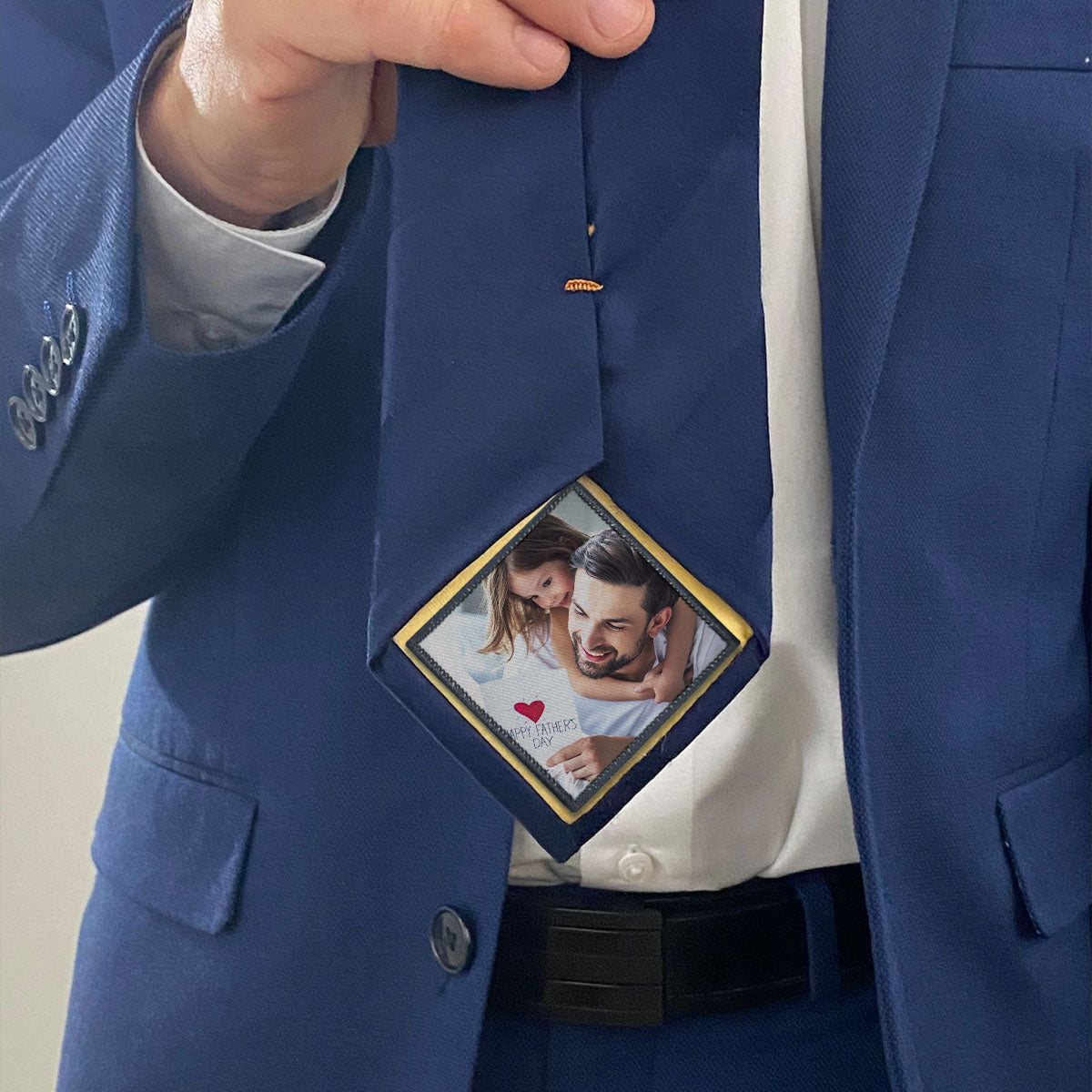 Custom Photo Patch For Ties, Bowties Tie patch, Wedding, Father Of The Bride, Father's day, Missionary, Anniversary Gift For Dad, For Grandpa, For Him