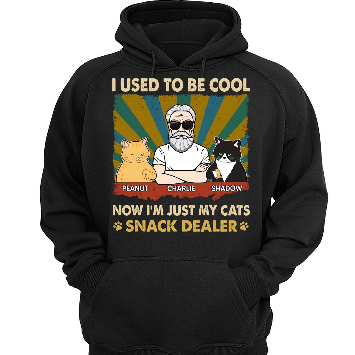 Used To Be Cool Now Snack Dealer Cat Dad Personalized Shirt