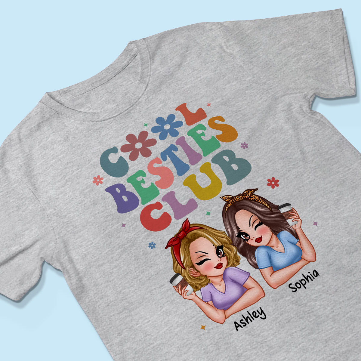 Cool Sisters Besties Club Personalized Shirt