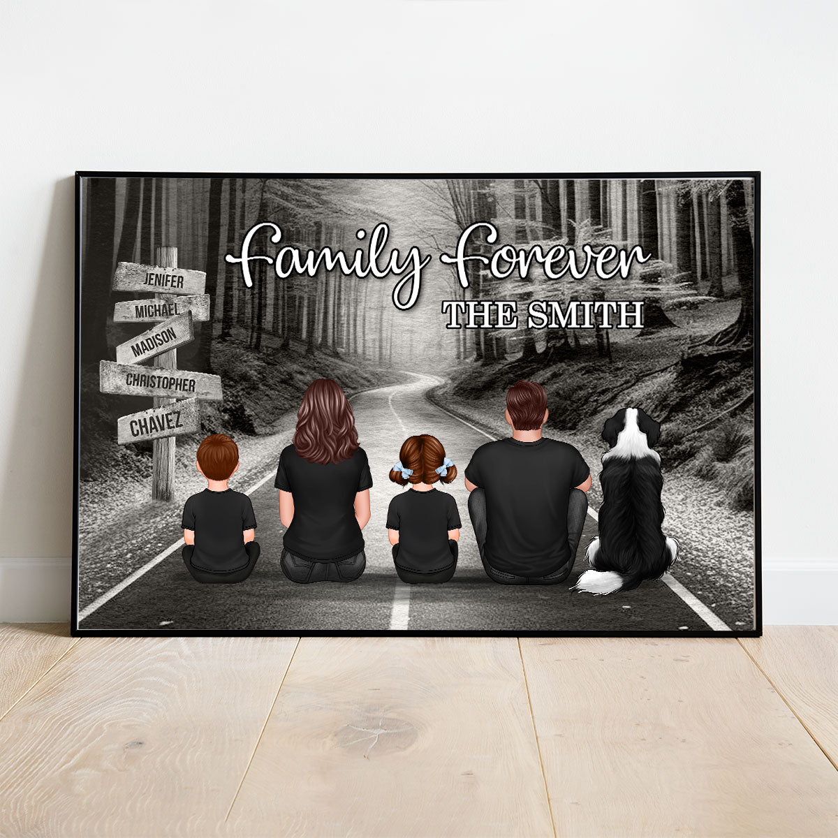 Family Road Personalized Poster, Gift, Father's Day Gift