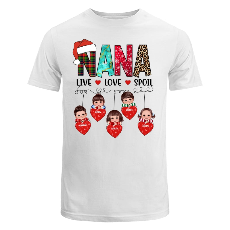 Grandma Live Love Spoil Personalized Christmas Sweatshirt Hoodie