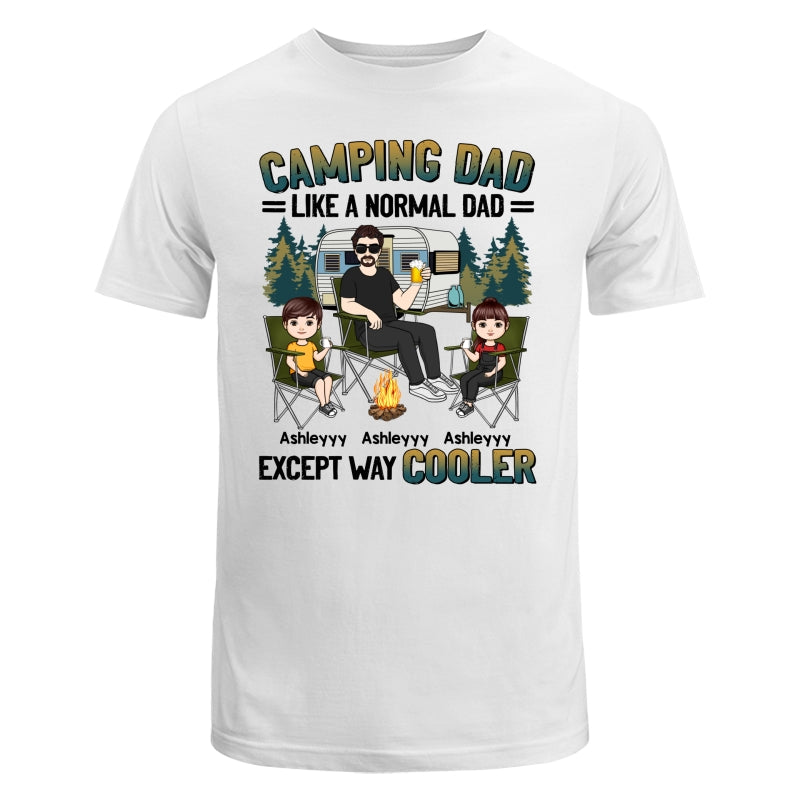 Camping Dad Man And Kids Personalized Shirt