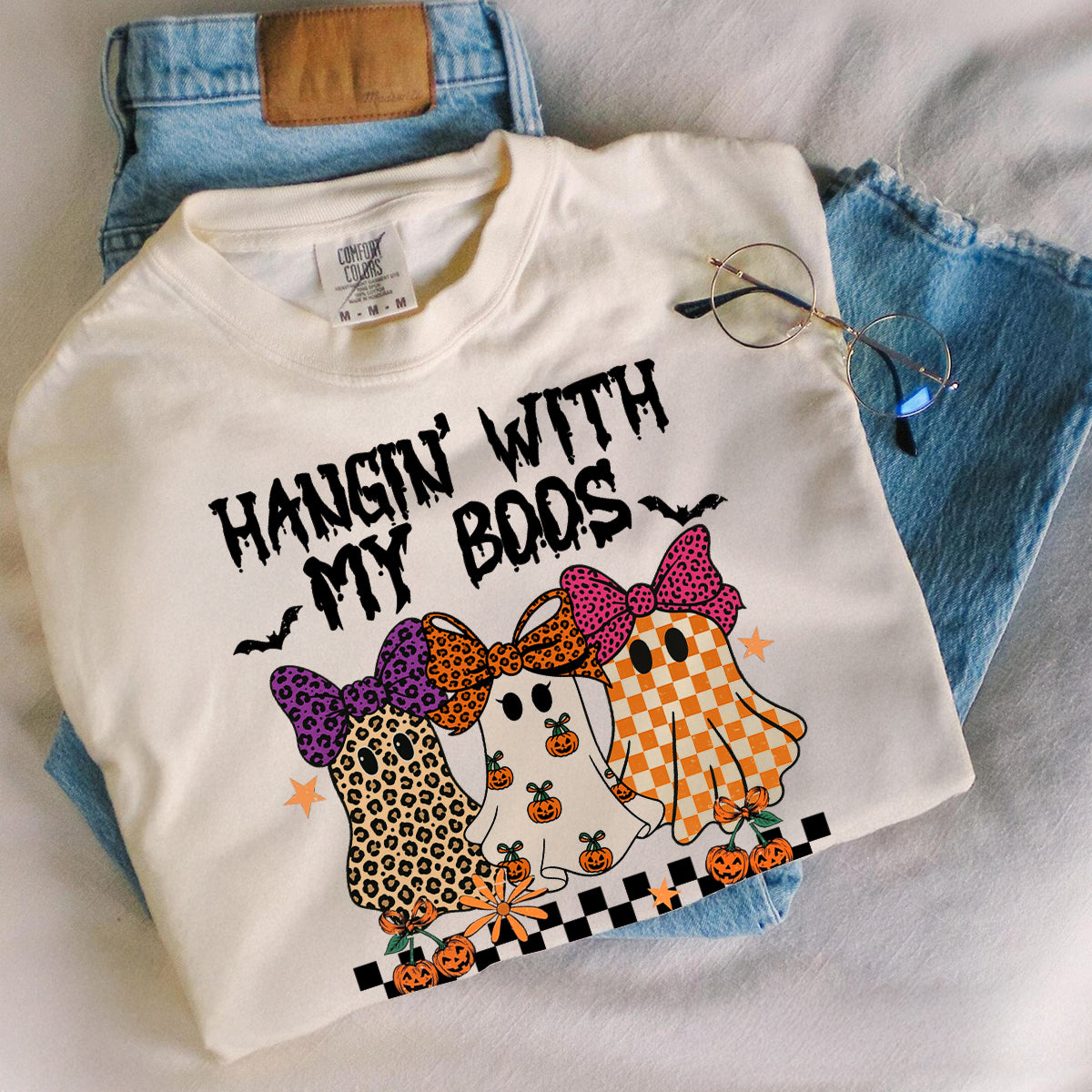 Hanging with my Boos Personalized Matching Besties Sweatshirt, Fall Gift for Besties