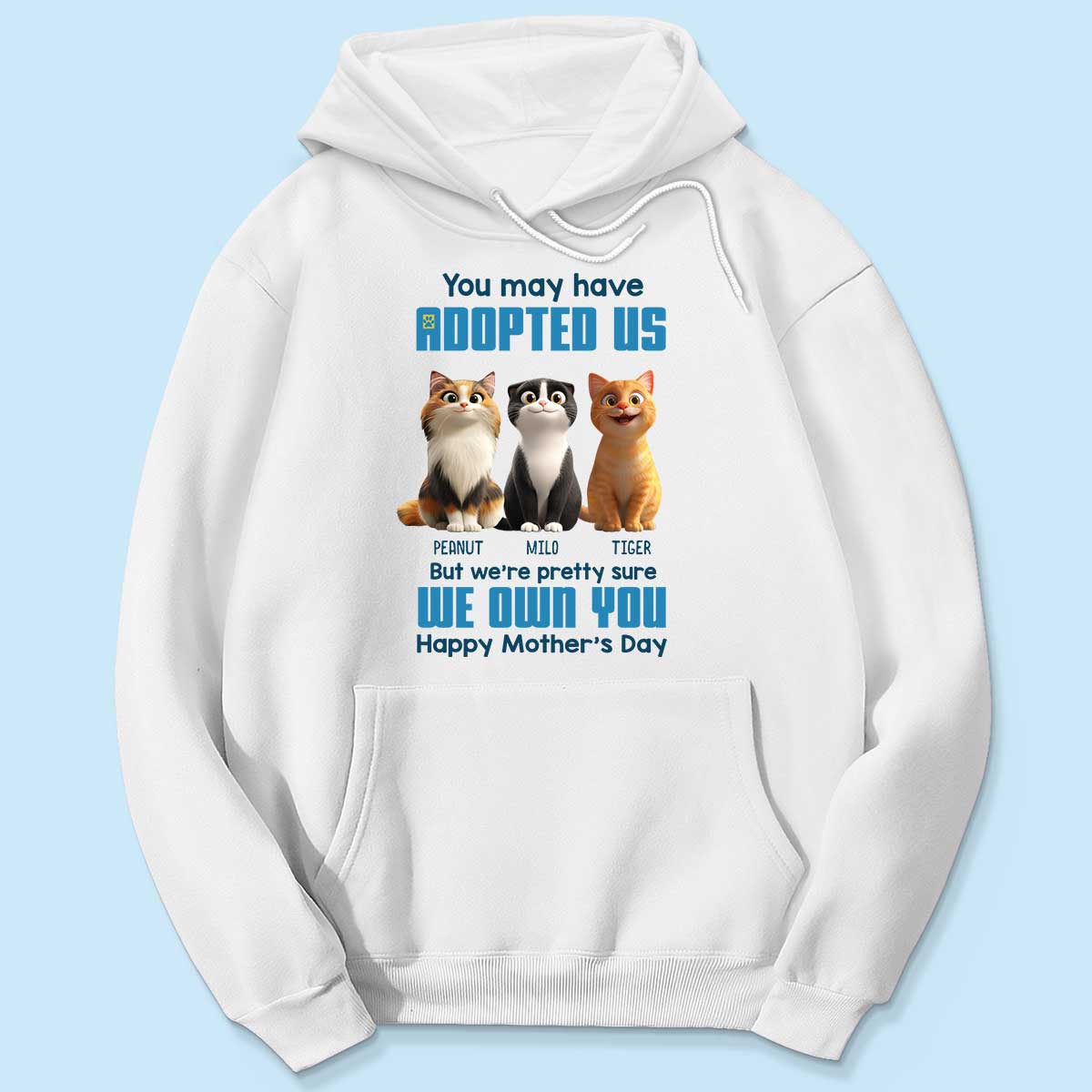 Pretty Sure We Own You Cat Mom Personalized Shirt, Funny Gift for Cat Moms