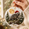 Loveable Viral Jimothy Raccoon Ceramic Ornament - Trending 2026 Keep Sake