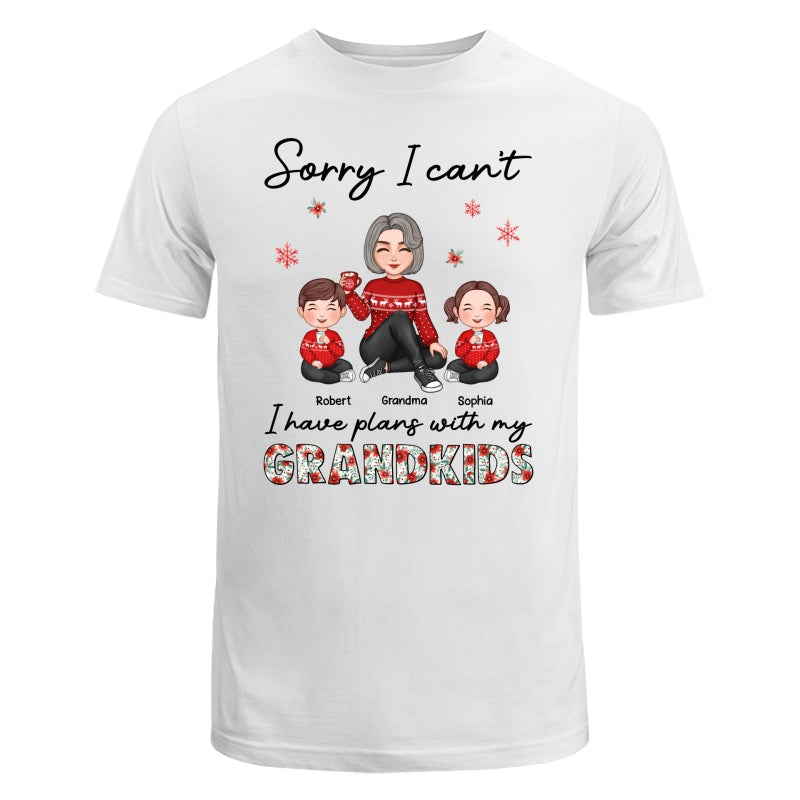 Sorry I Can‘t I Have Plans With My Grandkids Personalized Hoodie Sweatshirt
