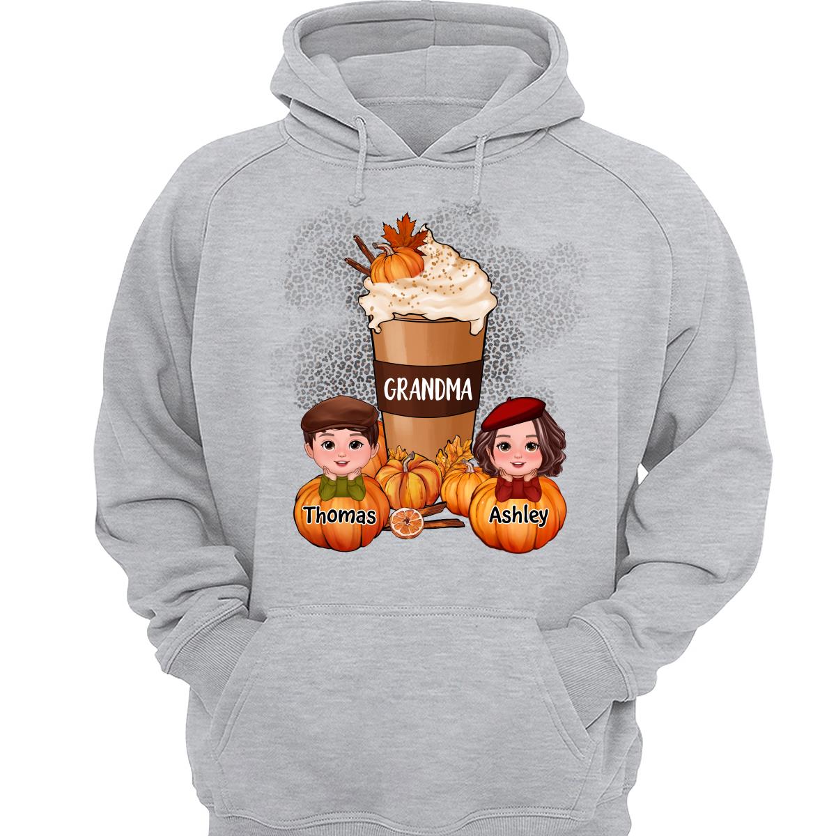 Doll Kids Grandma Mom Pumpkin Spice Latte Personalized Shirt