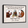 Dad You Are The World Photo Inserted Personalized Poster, Father‘s Day Gift For Dad, Grandpa