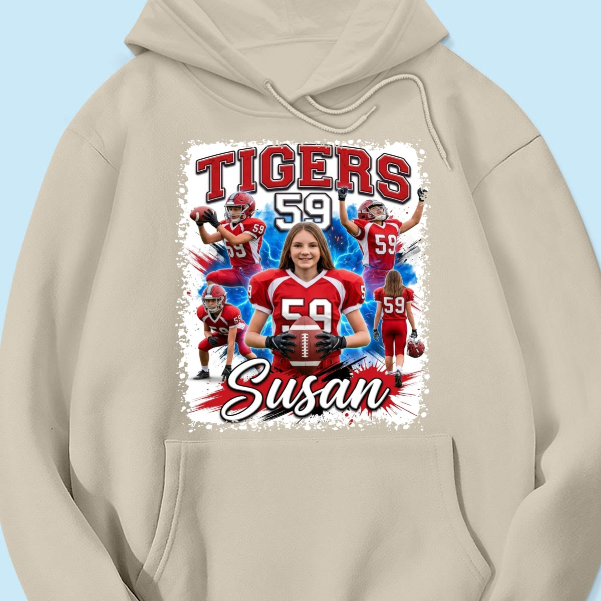 Custom Football Basketball Baseball Player - Personalized Shirt - Football Mom Dad Tee, Trendy Sport Shirt, Senior Gift