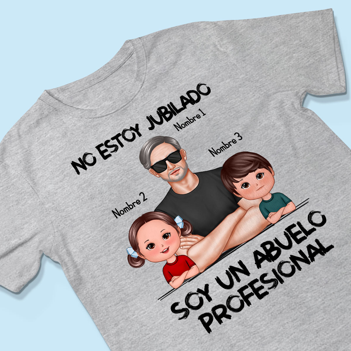 Retired Grandpa Spanish Abuelo Personalized Shirt