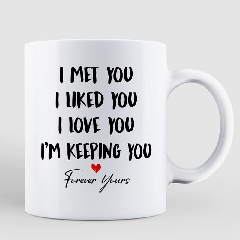 Couple Sitting  Front Porch Personalized Mug