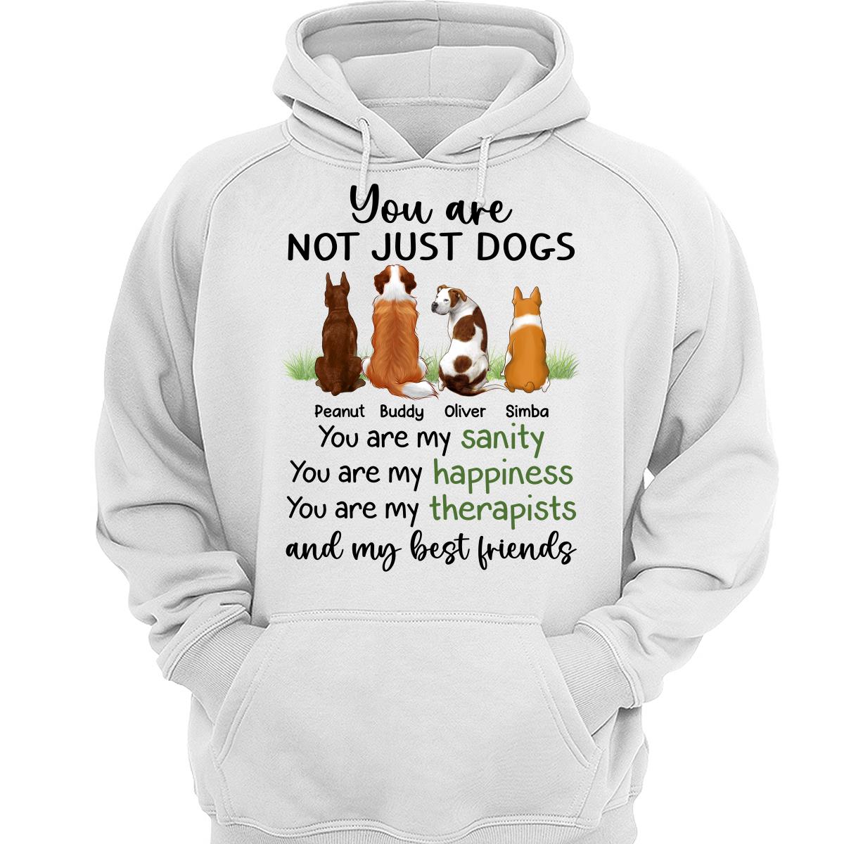 Back View Dogs Sanity Best Friends Personalized Shirt