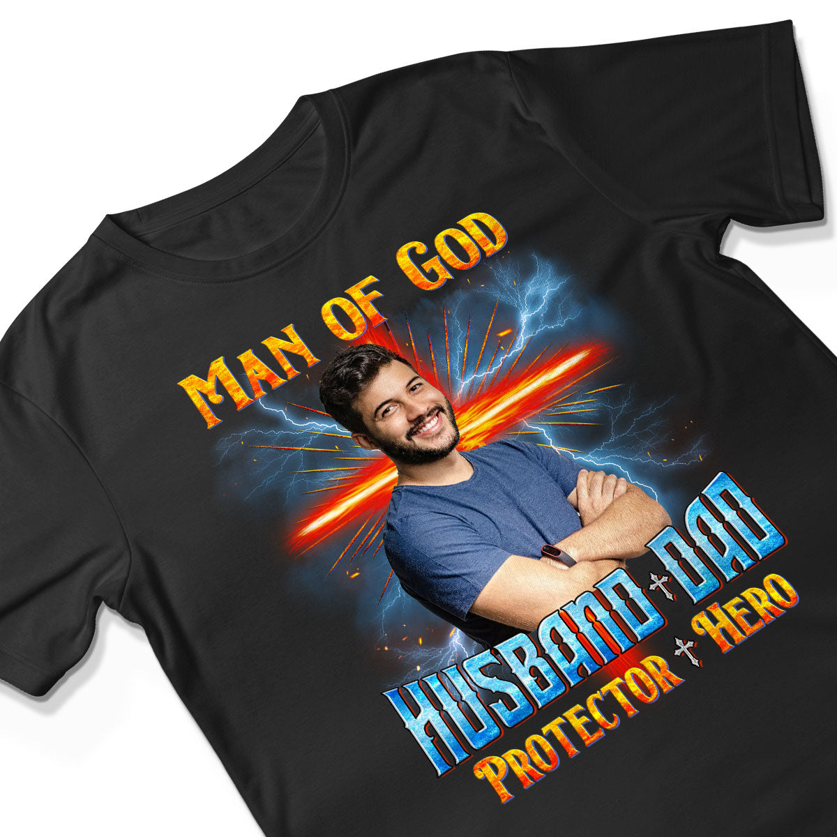 Man of God Christian Husband Dad Personalized Shirt