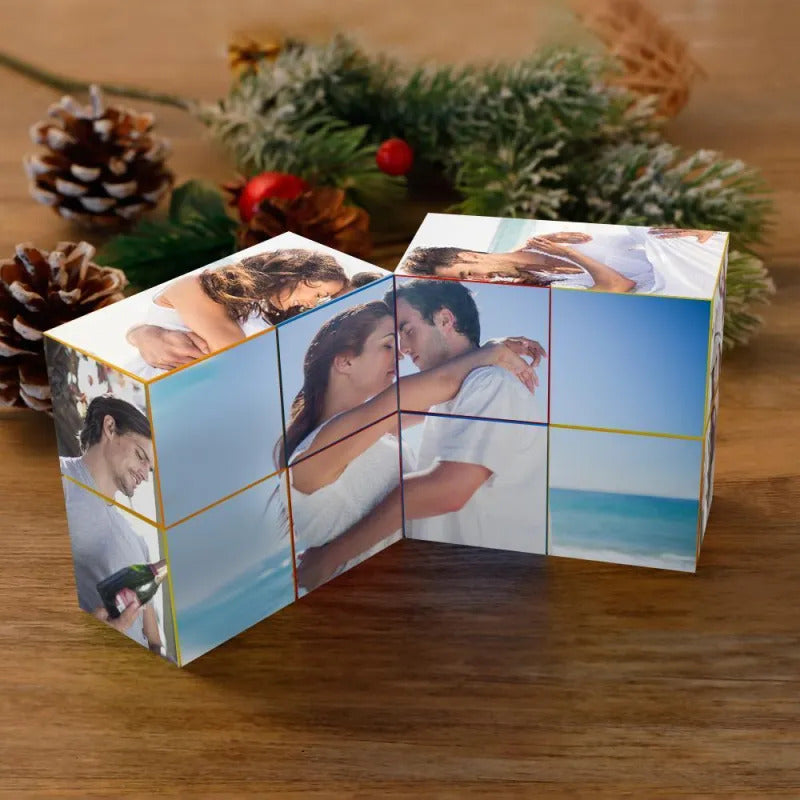 Eternal Love Custom Couple Photo - Personalized Cube - Wedding Gift, Anniversary Gift, Birthday Gift, Christmas Gift For Him, For Her